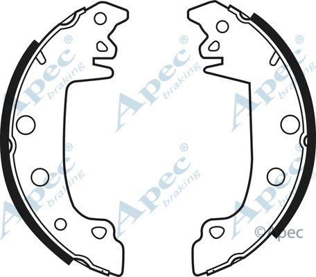 APEC BRAKING Bremžu loku komplekts SHU626